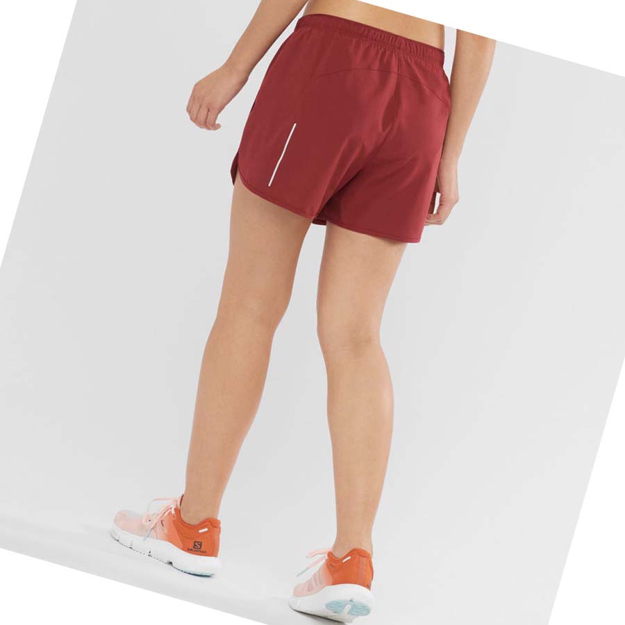 Bermudas Salomon AGILE Mujer Rojos | MX 2355FDN